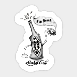 Alcohol crew Sticker